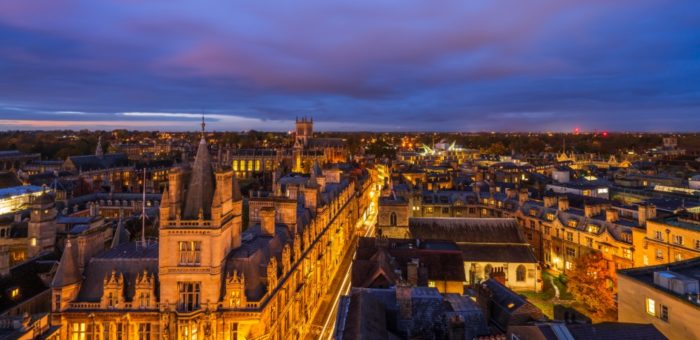 RP Beautiful skyline view of Cambridge city at dusk L shutterstock_1554064628 | Garrington East Villages near Cambridge