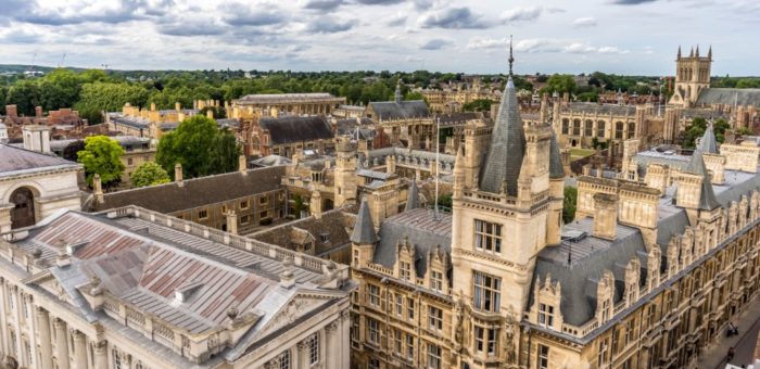 RP Cambridge with beautiful cloudy sky, UK L shutterstock_1464302414 | Garrington East Cambridge property market