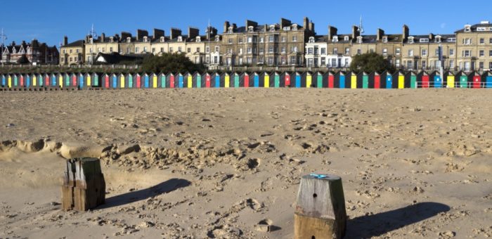 RP Lowestoft Beach, Suffolk, England on a sunny day L shutterstock_526926391 | Garrington East Suffolk Coast