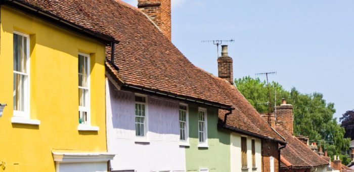 RP Vibrant town houses in Woodbridge, Suffolk shutterstock_197667038 | Garrington East Suffolk Towns