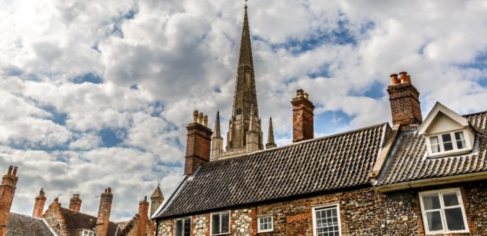 RP View of some beautiful stone houses in the city of Norwich shutterstock_1139584112 | Garrington East Villages near Norwich